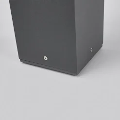 Lucande vejlampe Klemens, 65 cm, antracit, metal, E27