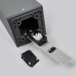 Lucande vejlampe Klemens, 65 cm, antracit, metal, E27