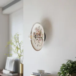 Lucande væglampe Faelira, pink/hvid, keramik