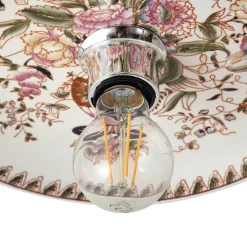 Lucande væglampe Faelira, pink/hvid, keramik