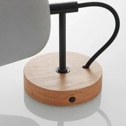 Lucande væglampe Kalinda, sæt med 2, grå, beton, E14