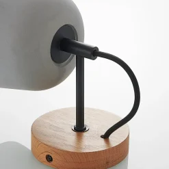 Lucande væglampe Kalinda, sæt med 2, grå, beton, E14