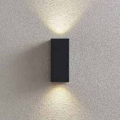 Lucande vægspot Lavina, 17 cm, antracit, GU10, 2 lyskilder.