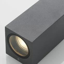 Lucande vægspot Lavina, 17 cm, antracit, GU10, 2 lyskilder.