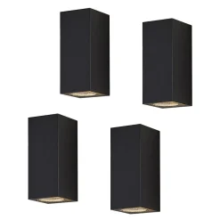 Lucande vægspot Lavina, 17 cm, antracit, 2 lyskilder, 4 stk