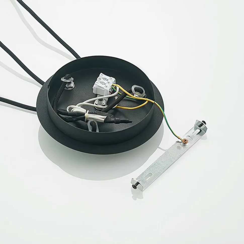 Lucande Zyli pendellampe, 3 lyskilder, ravgul