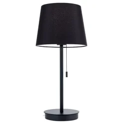 Ludwig bordlampe med USB-port, sort