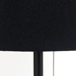 Ludwig bordlampe med USB-port, sort