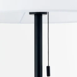 Ludwig tekstilgulvlampe, mat sort