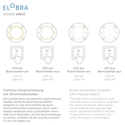 Luftskib med Joe loftlampe, blå-rød-hvid