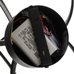 Lungo sort LED-loftlampe, højde 42 cm