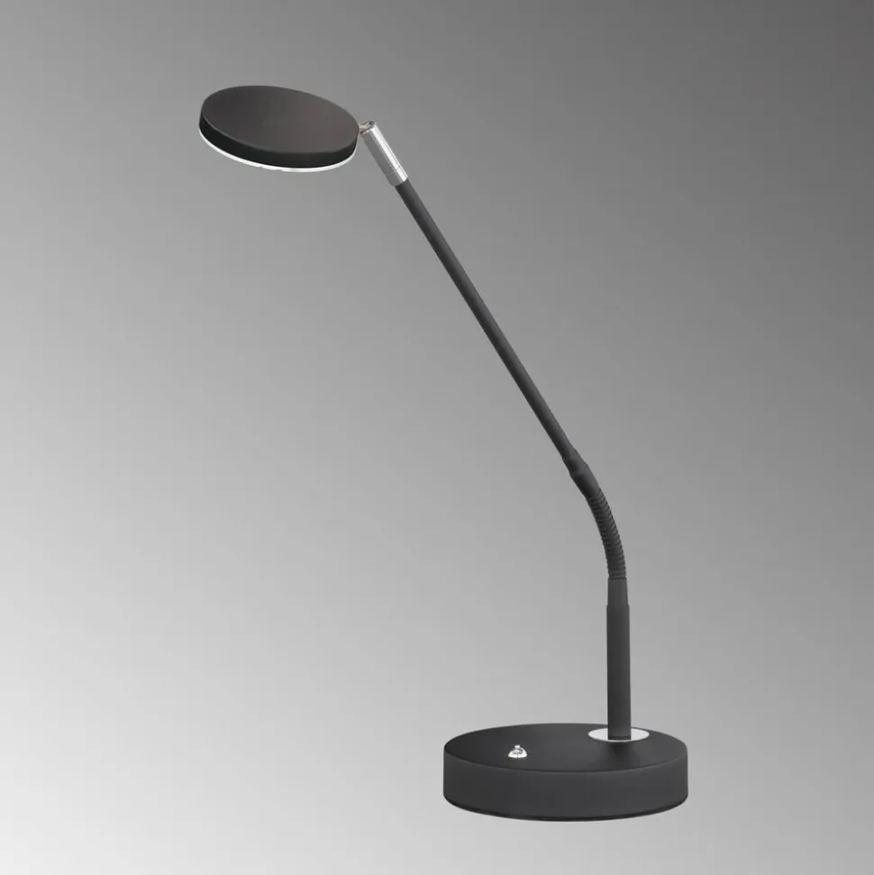 Lunia LED-bordlampe, kan dæmpes, sandet sort