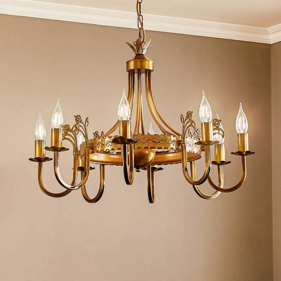 Lysekrone Castle lys patineret 8 lyskilder