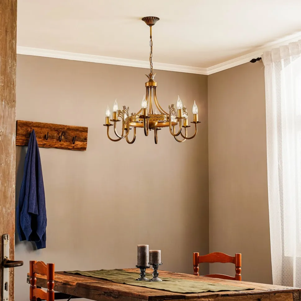 Lysekrone Castle lys patineret 8 lyskilder