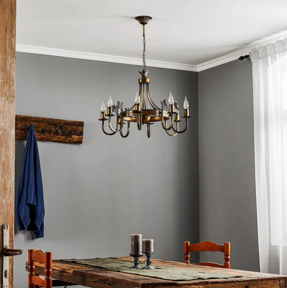 Lysekrone Castle lys patineret 8 lyskilder