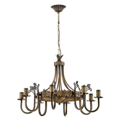 Lysekrone Castle lys patineret 8 lyskilder