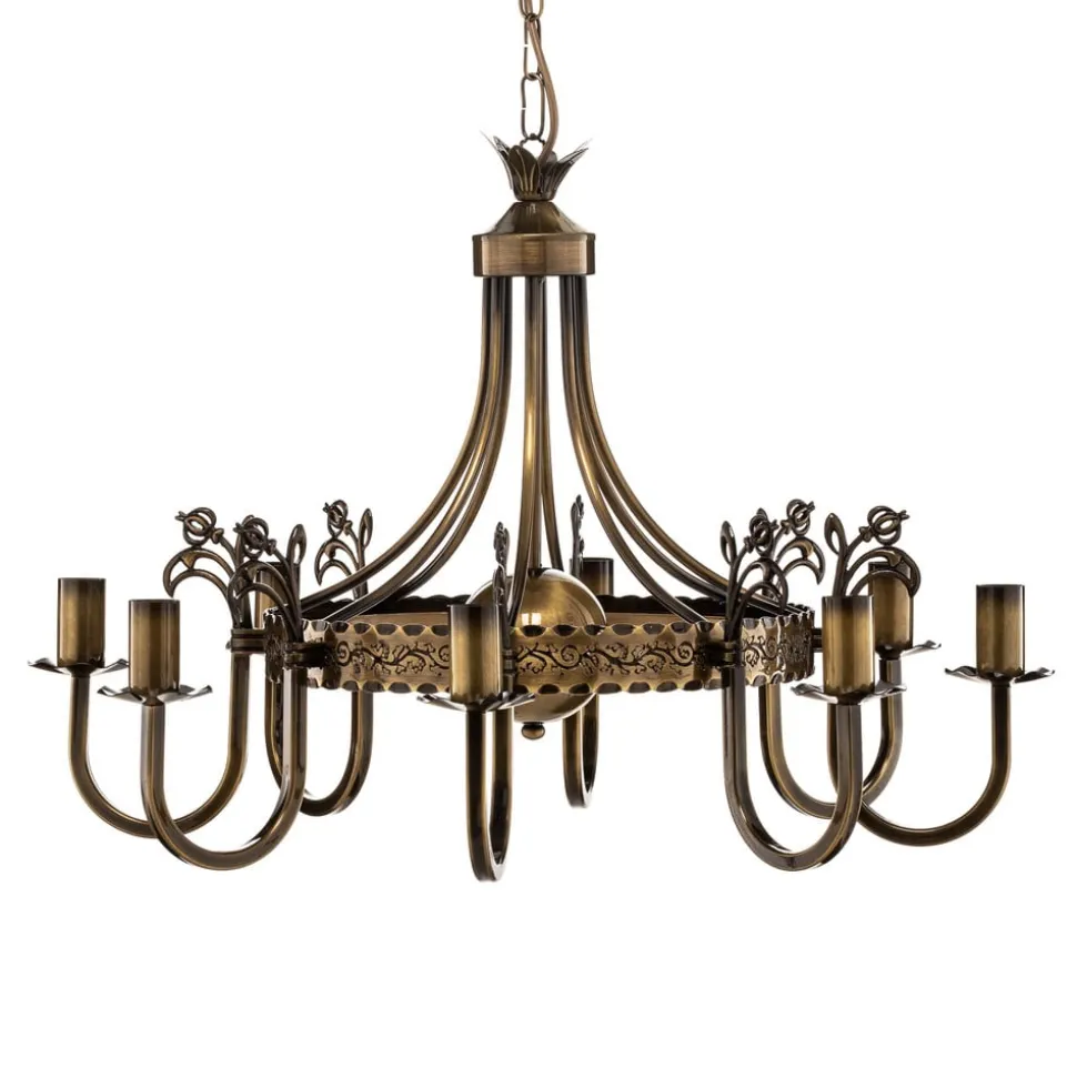 Lysekrone Castle lys patineret 8 lyskilder