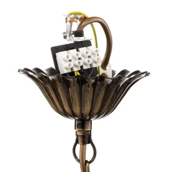 Lysekrone Castle lys patineret 8 lyskilder