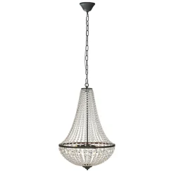 Lysekrone GRÄNSÖ, sort, IP20, Ø 50 cm