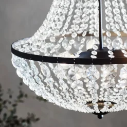 Lysekrone GRÄNSÖ, sort, IP20, Ø 50 cm