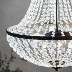 Lysekrone GRÄNSÖ, sort, IP20, Ø 50 cm