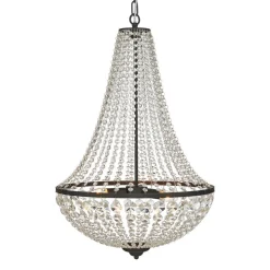 Lysekrone GRÄNSÖ, sort, IP20, Ø 50 cm