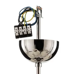 Lysekrone London krom/creme, 5 lyskilder