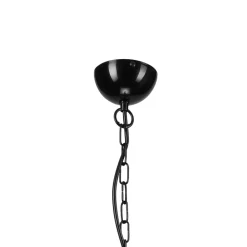 Lysekrone Malou med glasskærme, 5 lyskilder