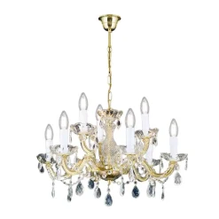 Lysekrone Marie Claire krystalglas 9 lyskilder