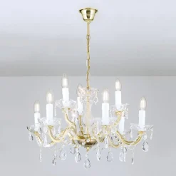 Lysekrone Marie Claire krystalglas 9 lyskilder