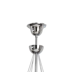 Lysekrone Retro, 8 lyskilder 75 cm, krom