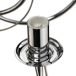 Lysekrone Retro, 16-flammet, krom