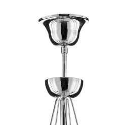 Lysekrone Retro i sølv, 6 lyskilder 75 cm ophæng