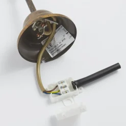 Lysekrone Teresa, bronze, krystal, Ø 70 cm, 8 lys