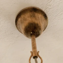 Lysekrone Teresa, bronze, krystal, Ø 70 cm, 8 lys