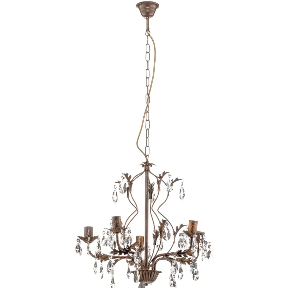 Lysekrone Teresa med krystaller, 5 lyskilder