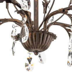 Lysekrone Teresa med krystaller, 5 lyskilder