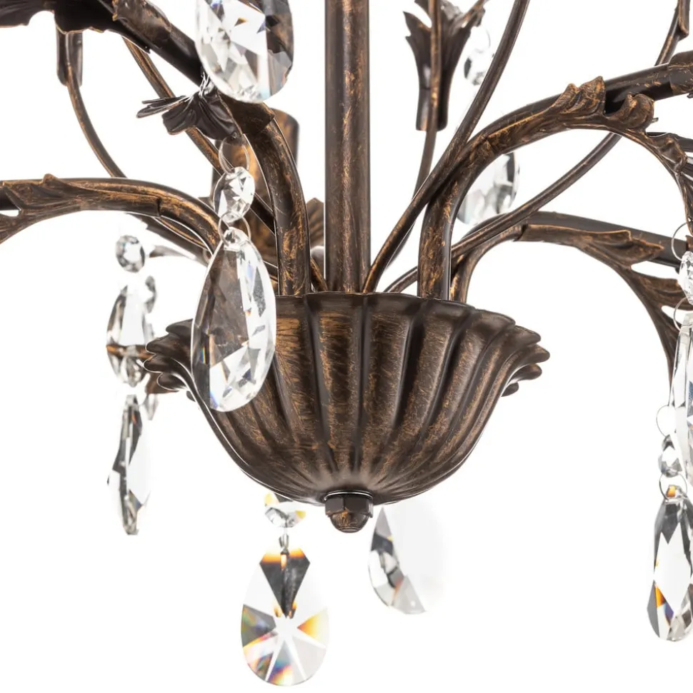 Lysekrone Teresa med krystaller, 5 lyskilder