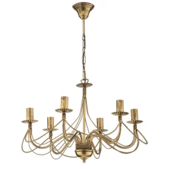 Lysekrone Tori 6, 6 lyskilder, guld