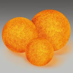 Lysende dekokugle Mundan, 30 cm, terrakotta