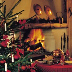 Lyskæde til træ, med 16 lys, 9,1 m, delbart stik