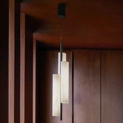 LZF Black Note Triplet pendellampe, sort/elfenben