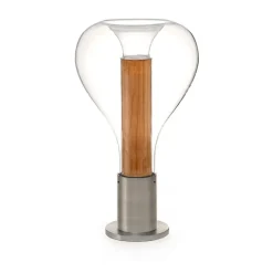 LZF Eris LED-bordlampe glas aluminium/kirsebær