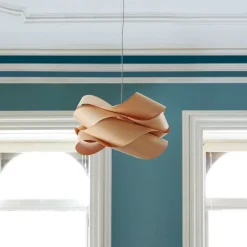 LZF Link hængelampe, Ø 46 cm, kirsebærtræ natur