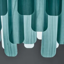 LZF Maruja pendellampe i træ, blå