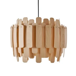 LZF Maruja pendellampe i træ, bøg