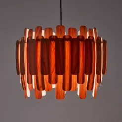 LZF Maruja træ-pendellampe, kirsebær