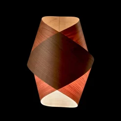 LZF Orbit væglampe, kirsebærtræ natur