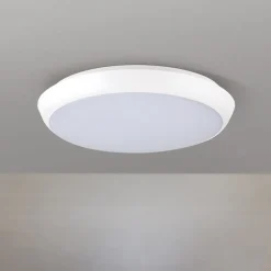 Maggy LED-loftlampe, Ø 25 cm, hvid, CCT, IP65, dekorative ringe