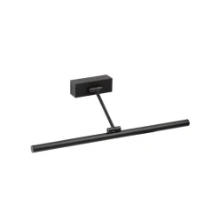 Magritte 450 LED-væglampe, sort, aluminium, bredde 45 cm